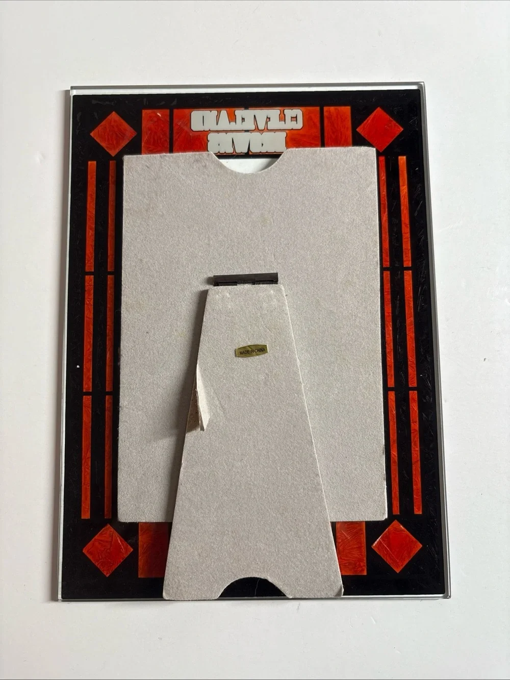 Vintage Cleveland Browns GlassOrange Decorative Picture Frame